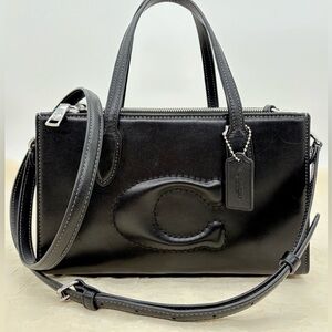 Coach Black Leather Satchel